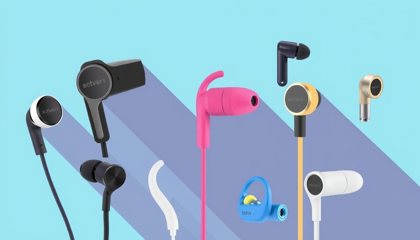 Image of various open-ear earbuds