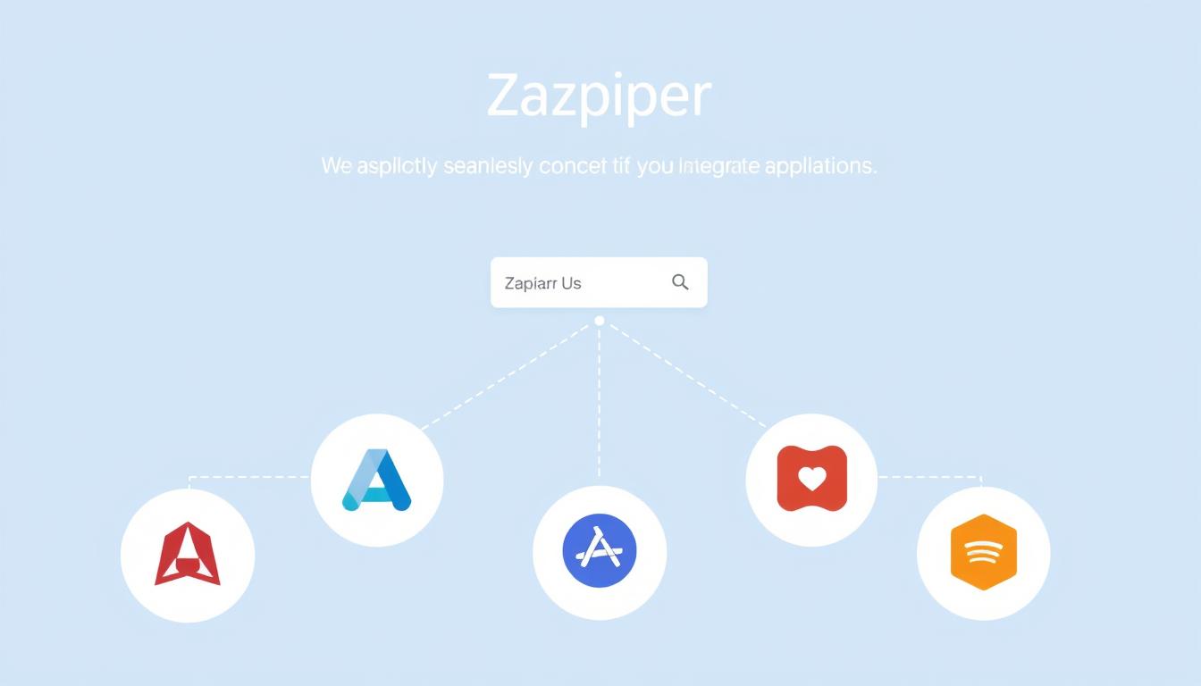 An image showing Zapier's interface and its ability to connect various apps.