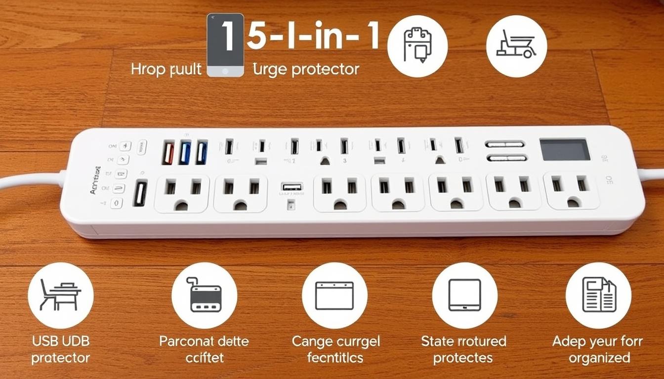 Anker 15-in-1 Surge Protector for home office