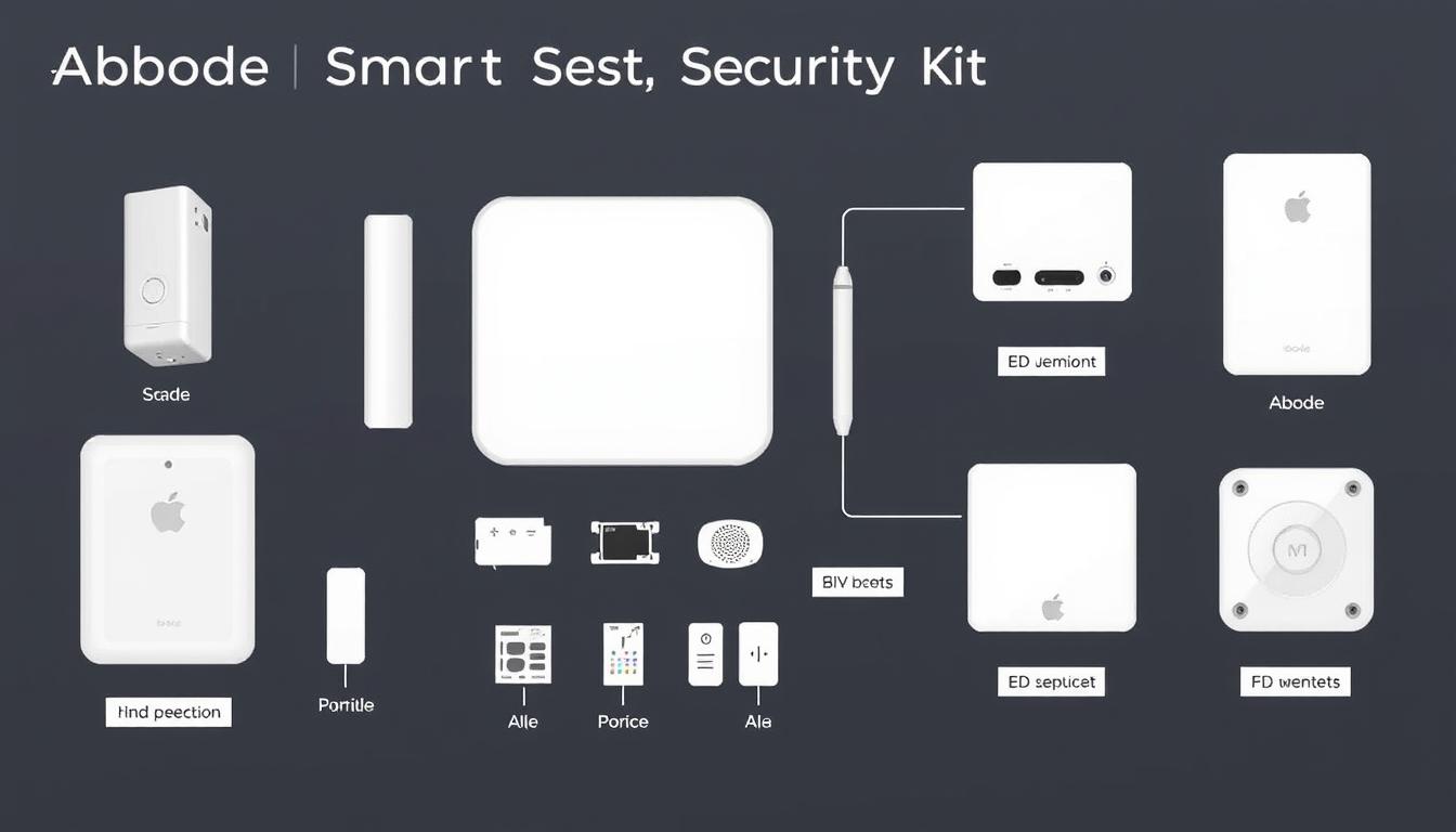 Image of Abode Smart Security Kit components