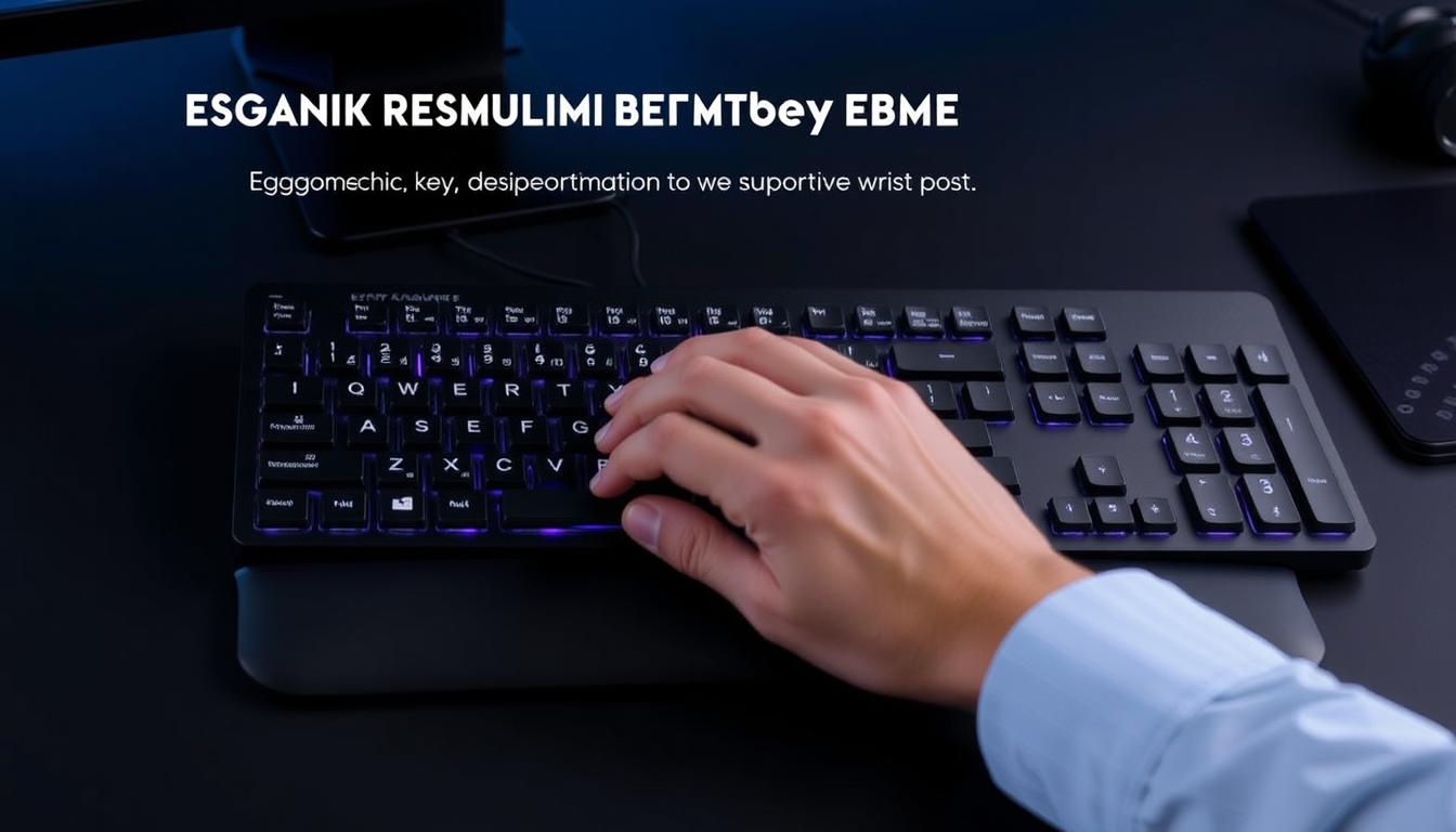 An ergonomic keyboard designed for long typing sessions