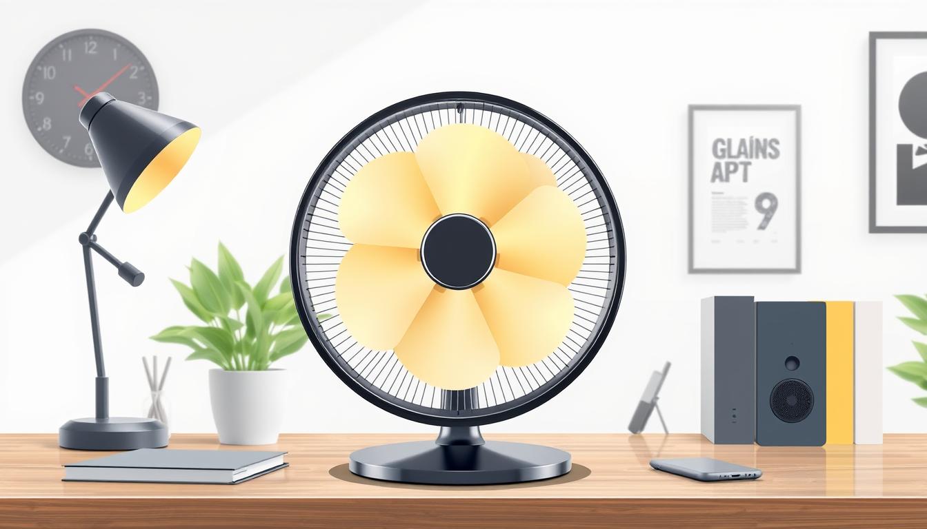 Image of a desk fan for home office