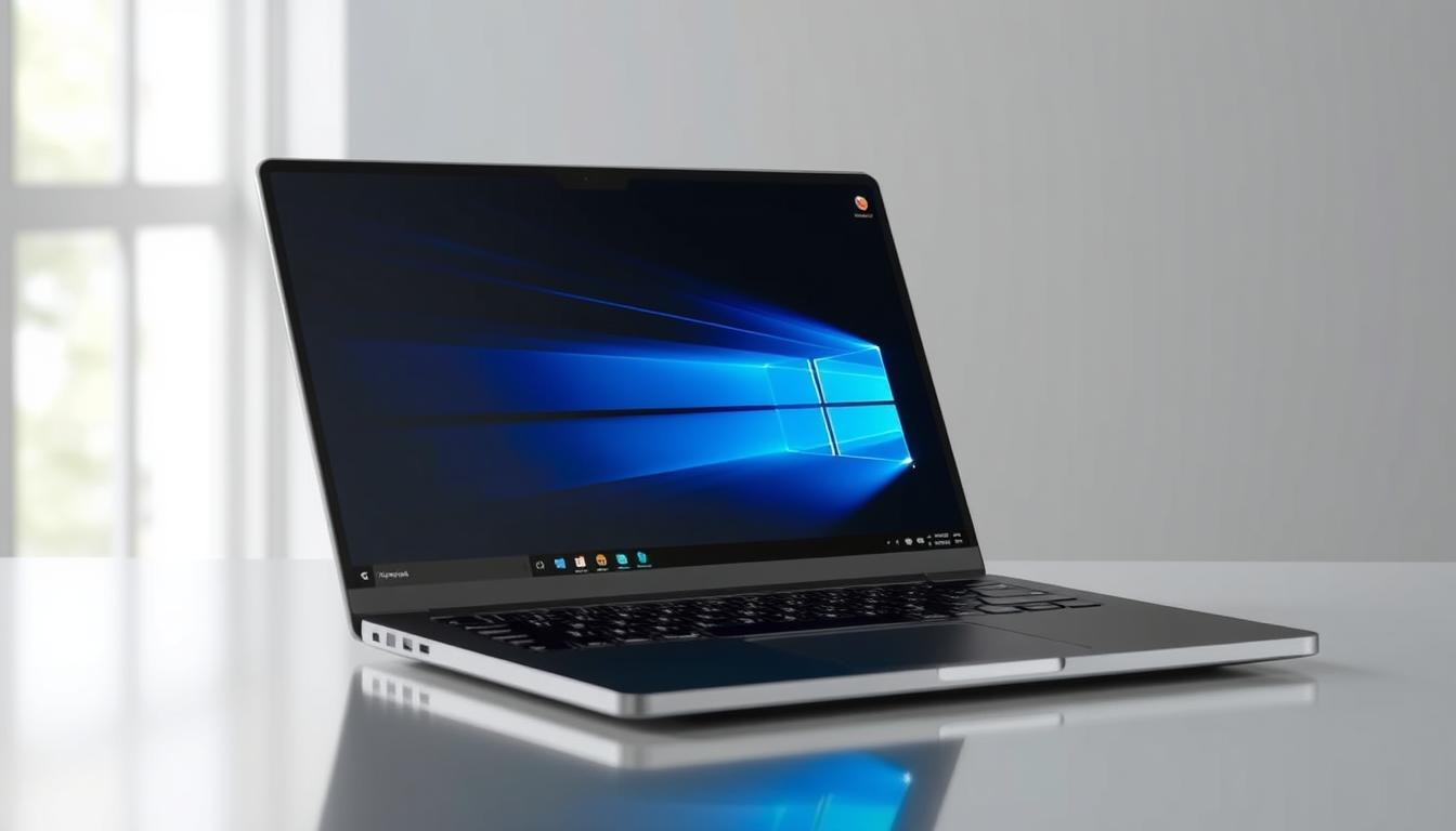 Image of a lightweight, powerful laptop suitable for remote work