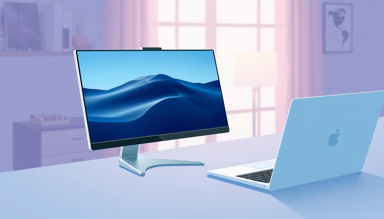 Image of a portable monitor connected to a laptop
