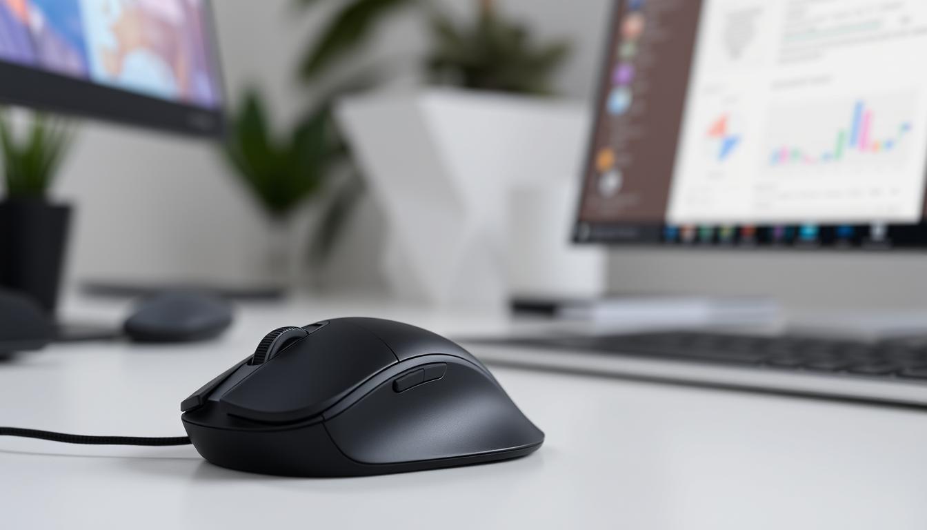 The Logitech MX Master3S ergonomic mouse for remote work