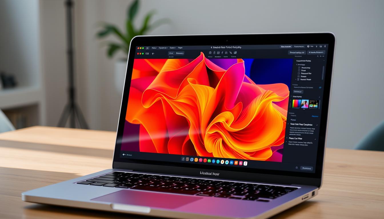 Apple MacBook Pro (2024) Liquid Retina XDR display showing vibrant content