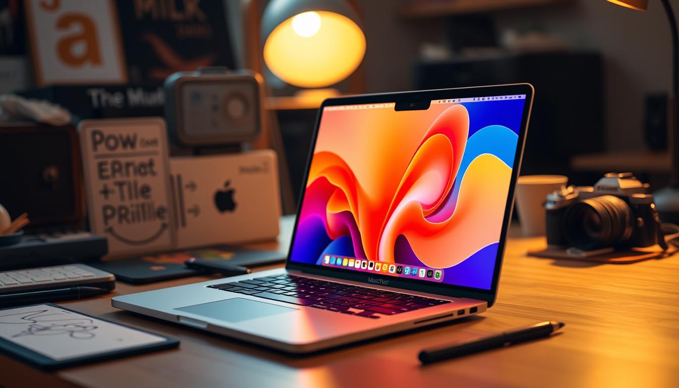 Apple MacBook Pro (2024) lifestyle usage in creative environment