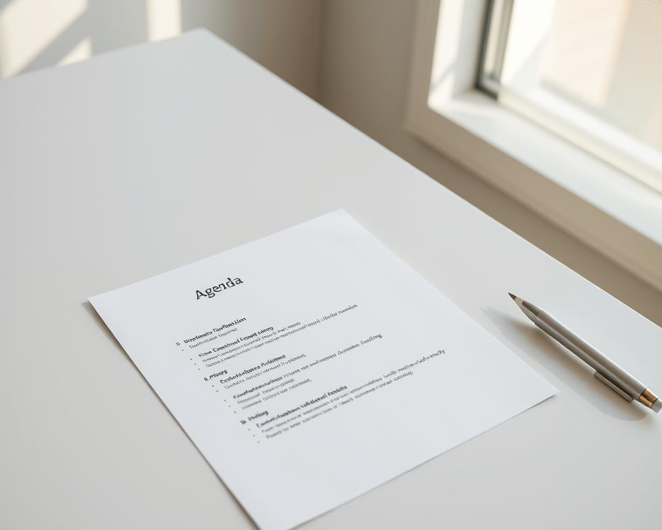meeting agenda