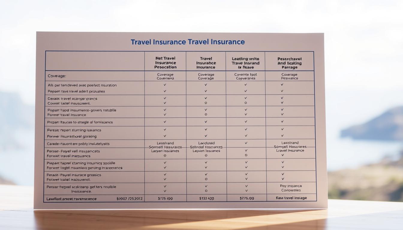 comparing travel insurance plans