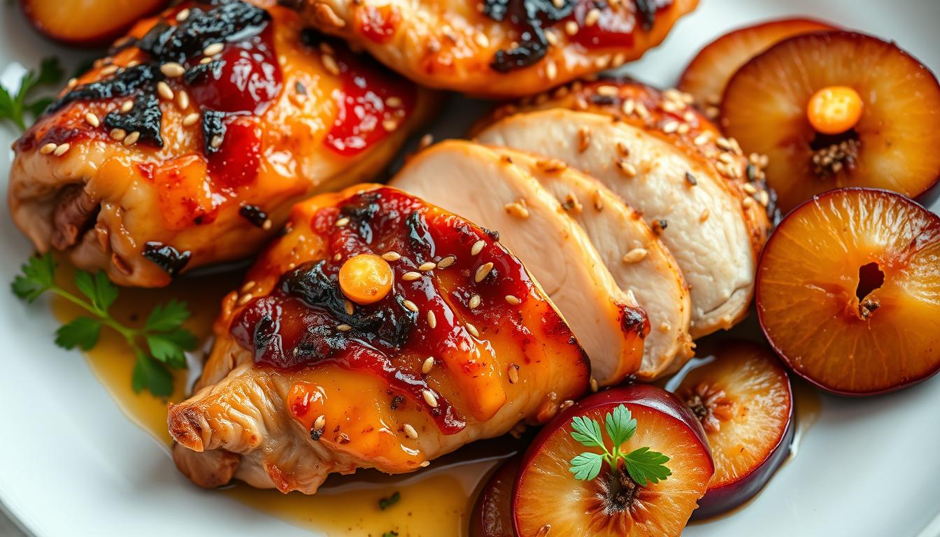 Sweet and Savory Plum Chicken