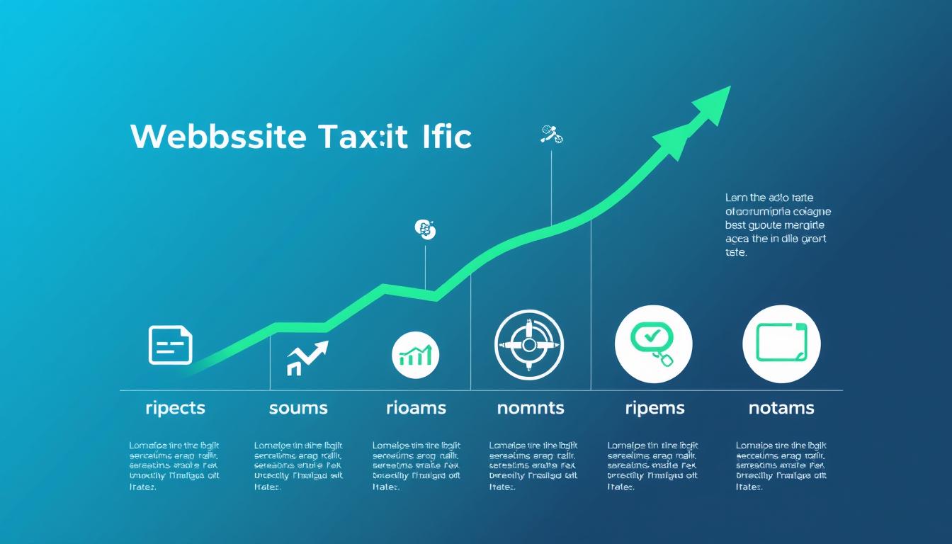 Grafik që tregon rritjen e trafikut të faqes së internetit përmes shërbimeve SEO