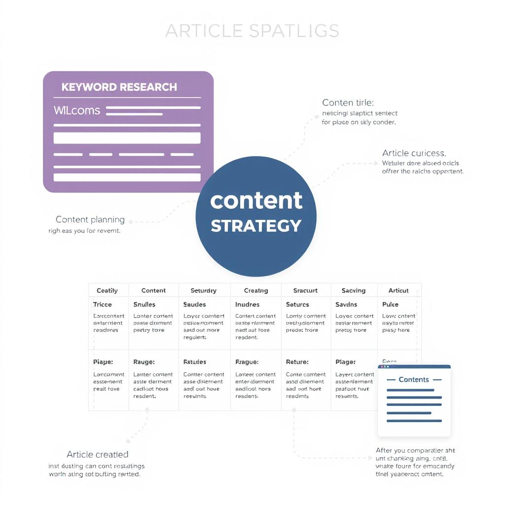 Stratégie de contenu pour services de référencement