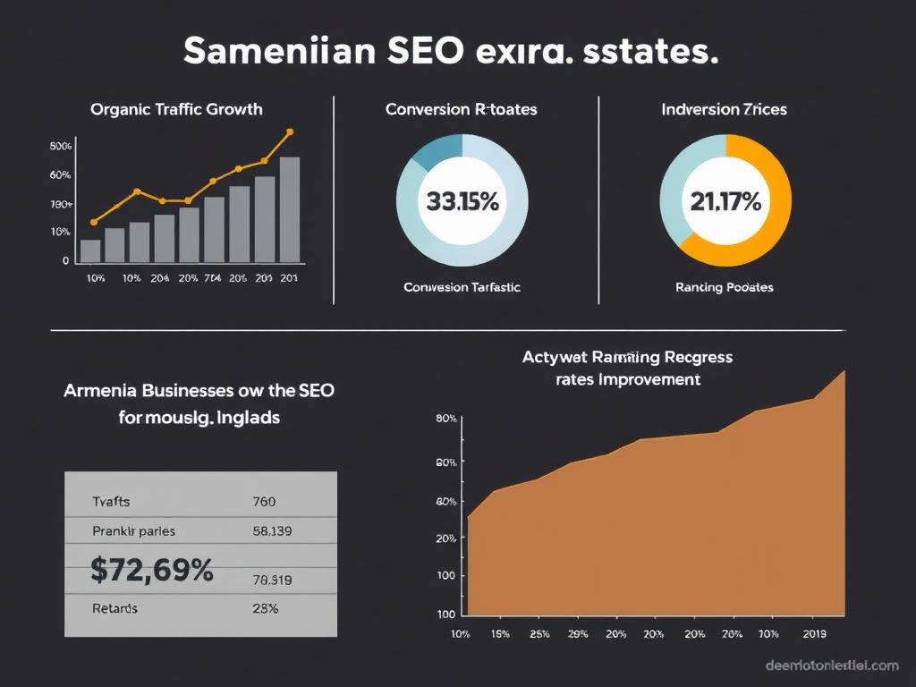 SEO ծառայություններ վիճակագրական տվյալների պատկեր