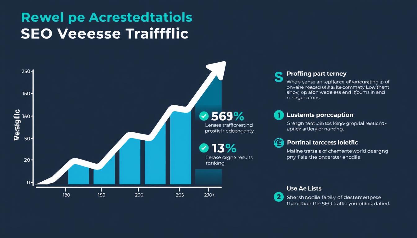 Grafik zeigt steigende Besucherzahlen durch SEO-Dienstleistungen