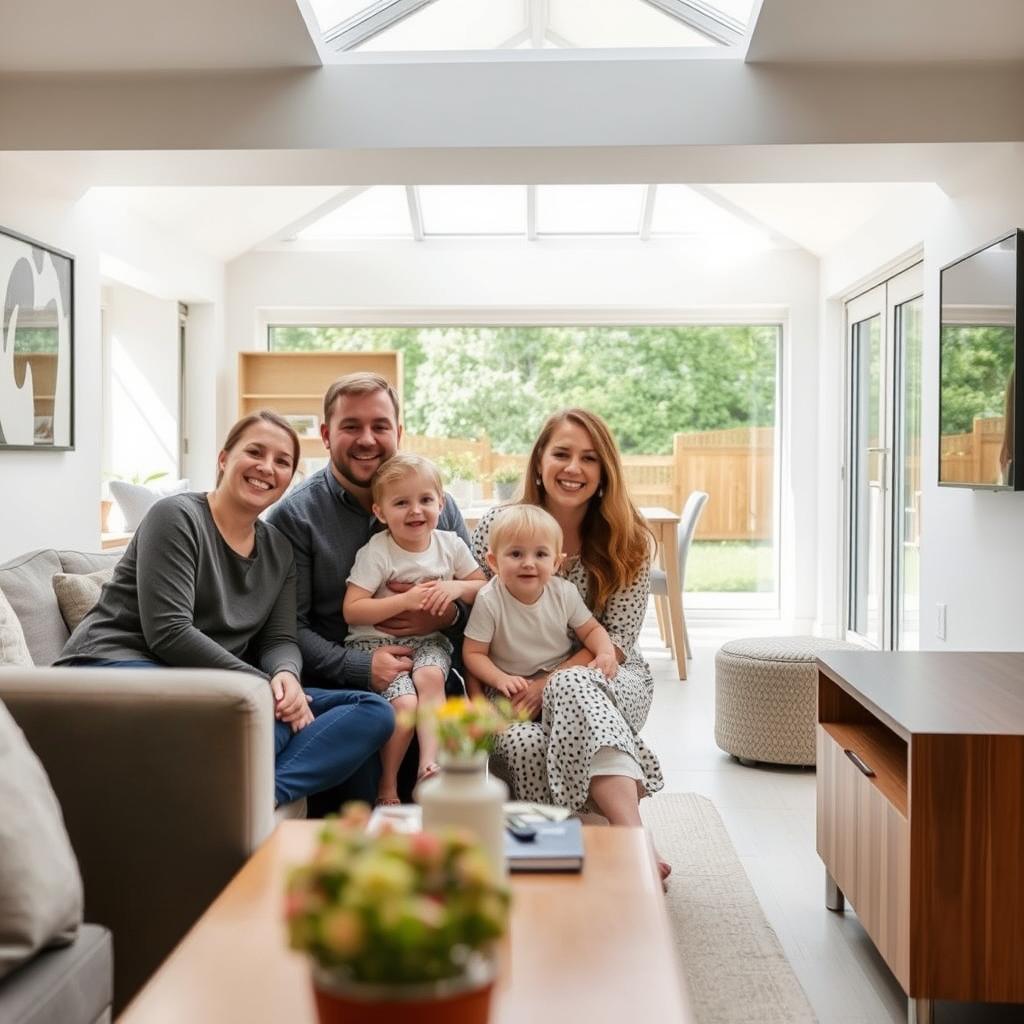 Completed home extension by Oxford extension builders