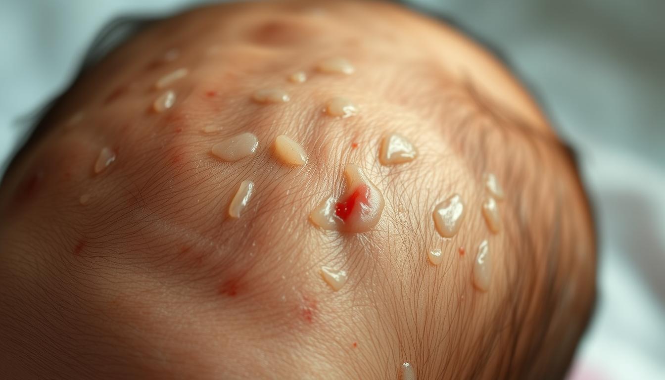 Kopfgneis bei Babys Hautschuppen