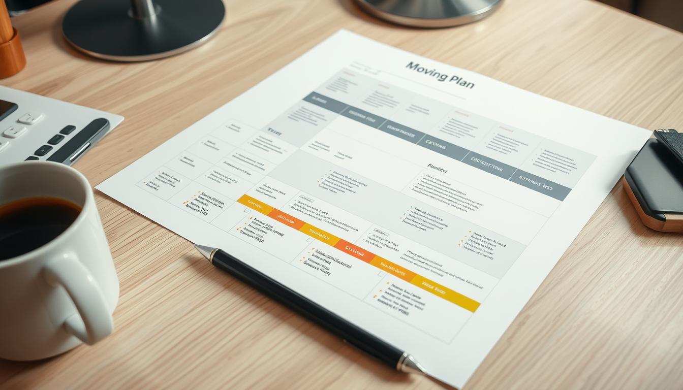 Umzugsplanung Zeitplan