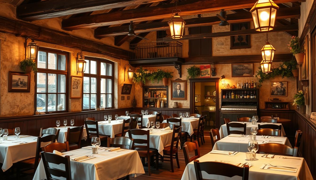Historische Restaurants mit traditionellen Gerichten