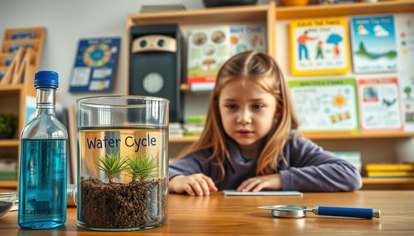 Wasserkreislauf Experiment für Kinder