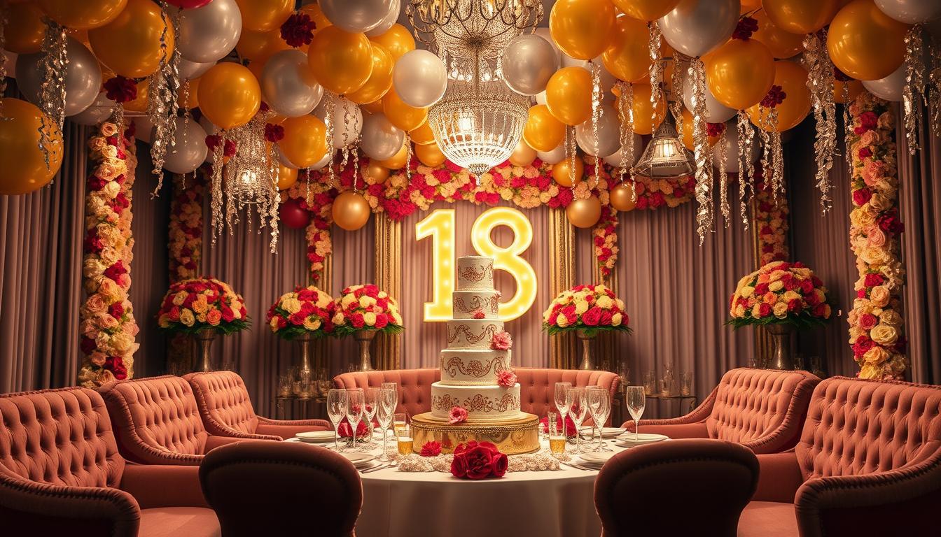 Dekoration 18. Geburtstag