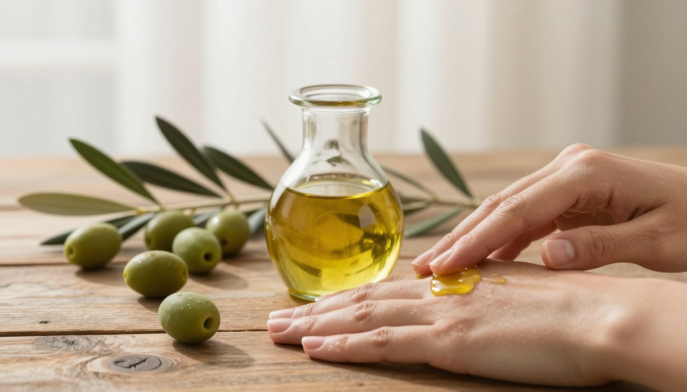 ترطيب البشرة بزيت الزيتون