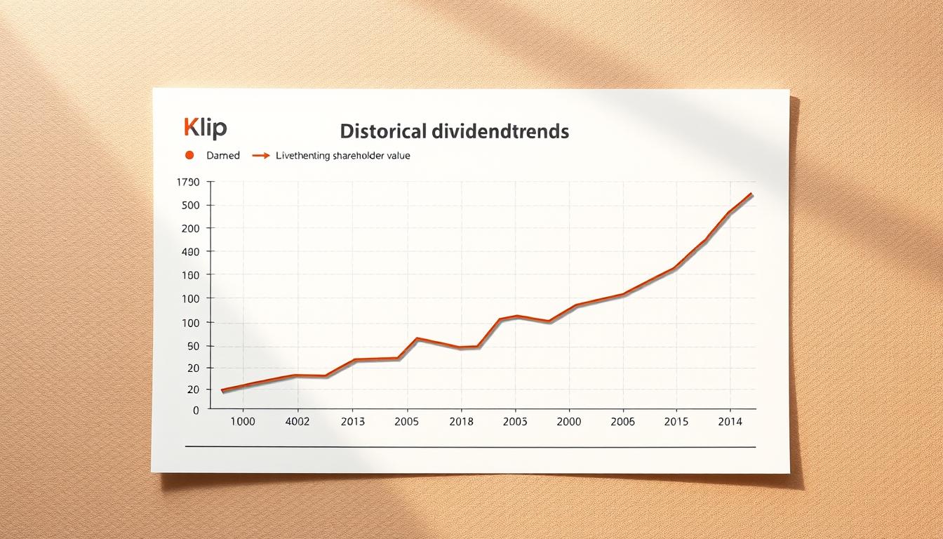 klip historical dividend trends chart