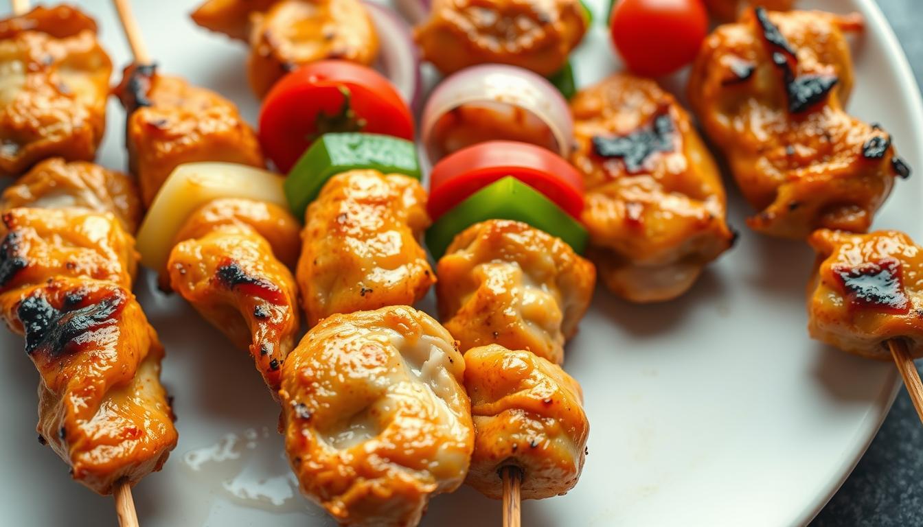 air fryer chicken skewers