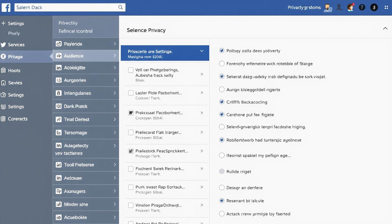 Ustawienia prywatności na Facebooku - panel kontroli prywatności