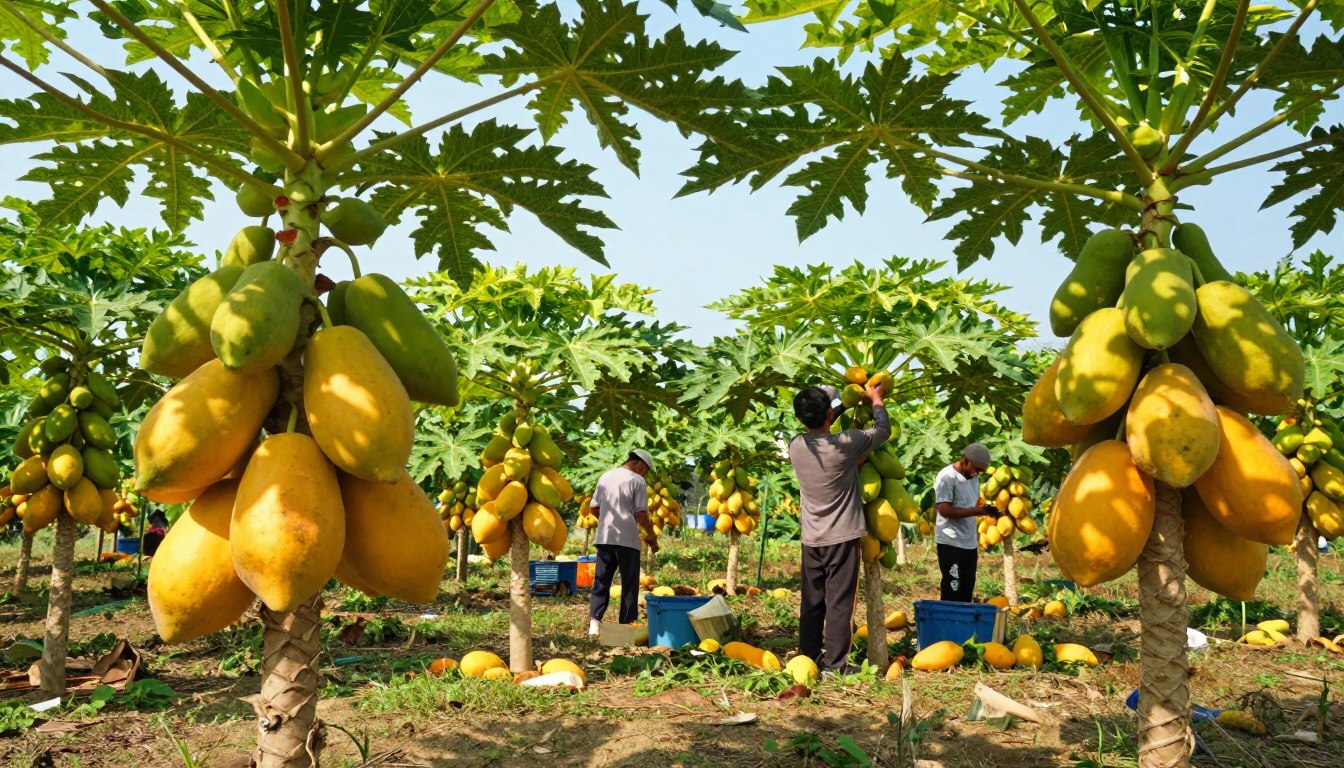 cultivo de papaya