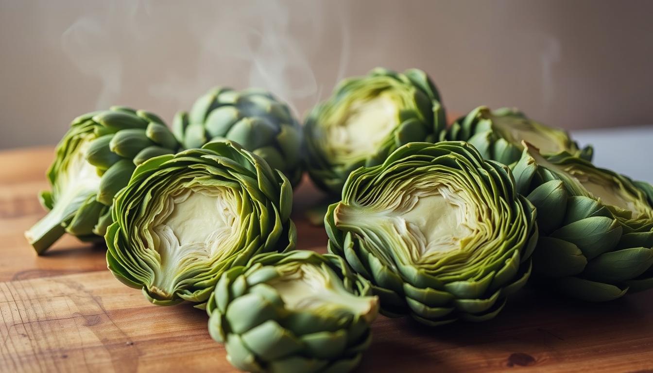 steaming artichokes