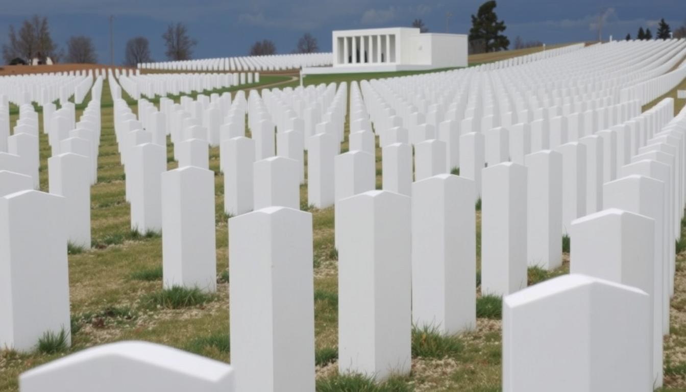 Memorial cemetery for victims of the Srebrenica genocide