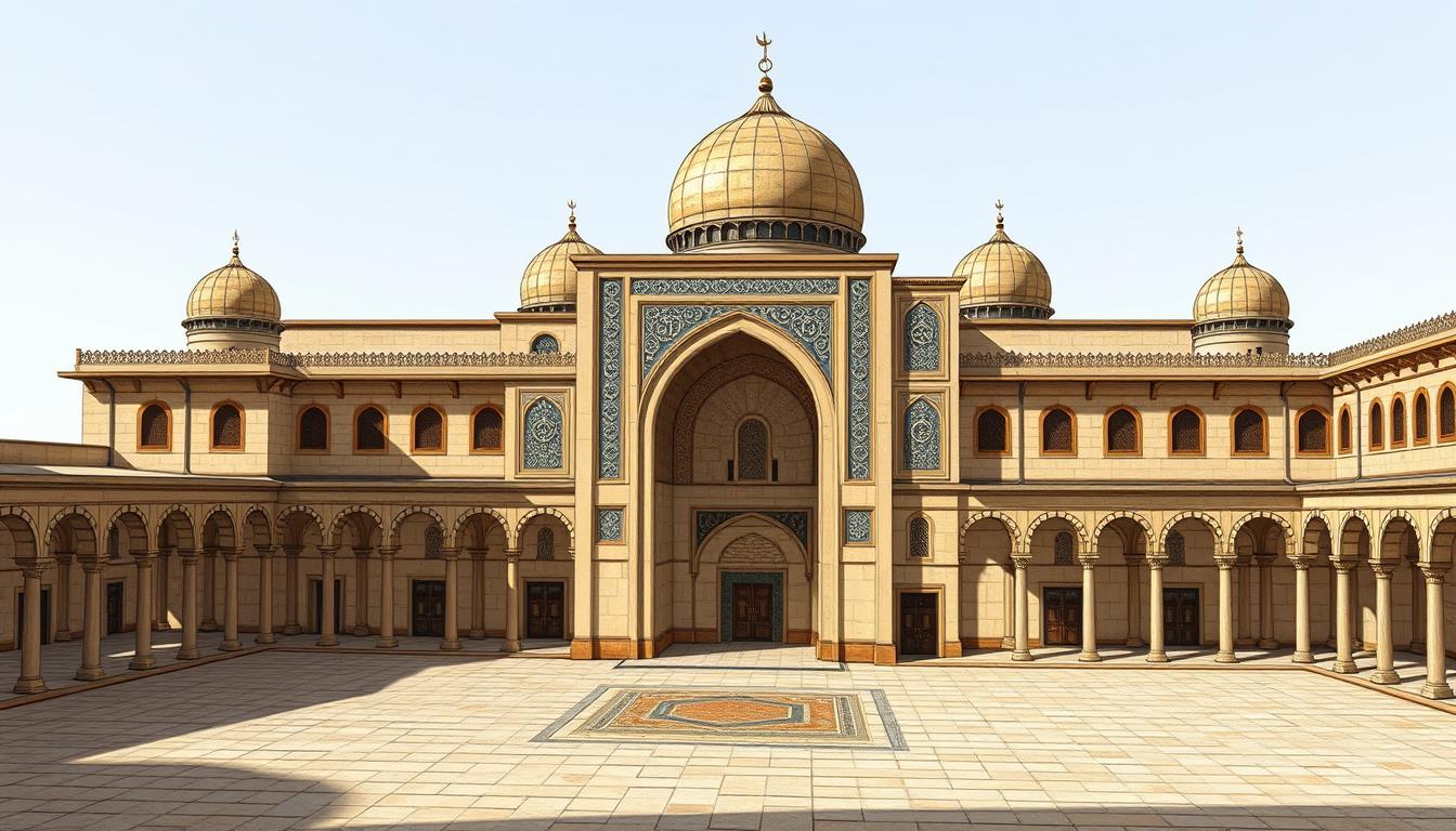 Great Mosque of Damascus showing Byzantine and Islamic architectural elements