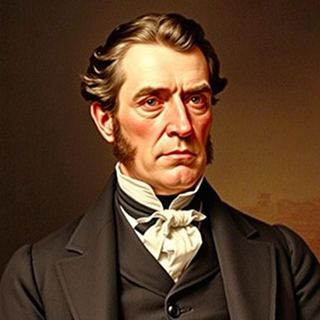 Portrait of George Stephenson, known as the 'Father of Railways'
