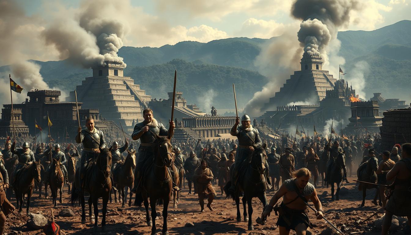 Spanish conquest of Maya and Inca civilizations