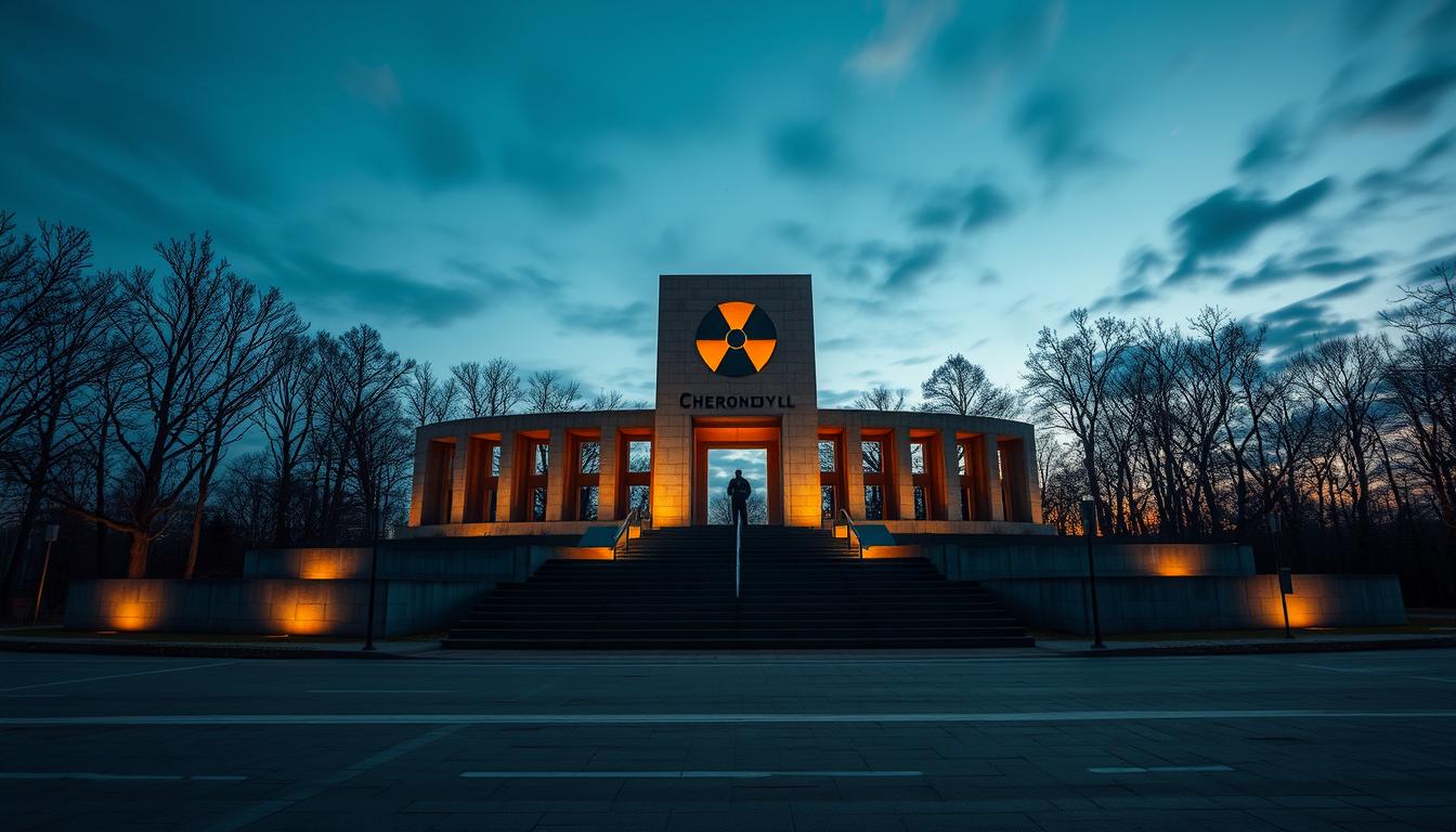 Chernobyl memorial showing the impact and remembrance of the nuclear disaster