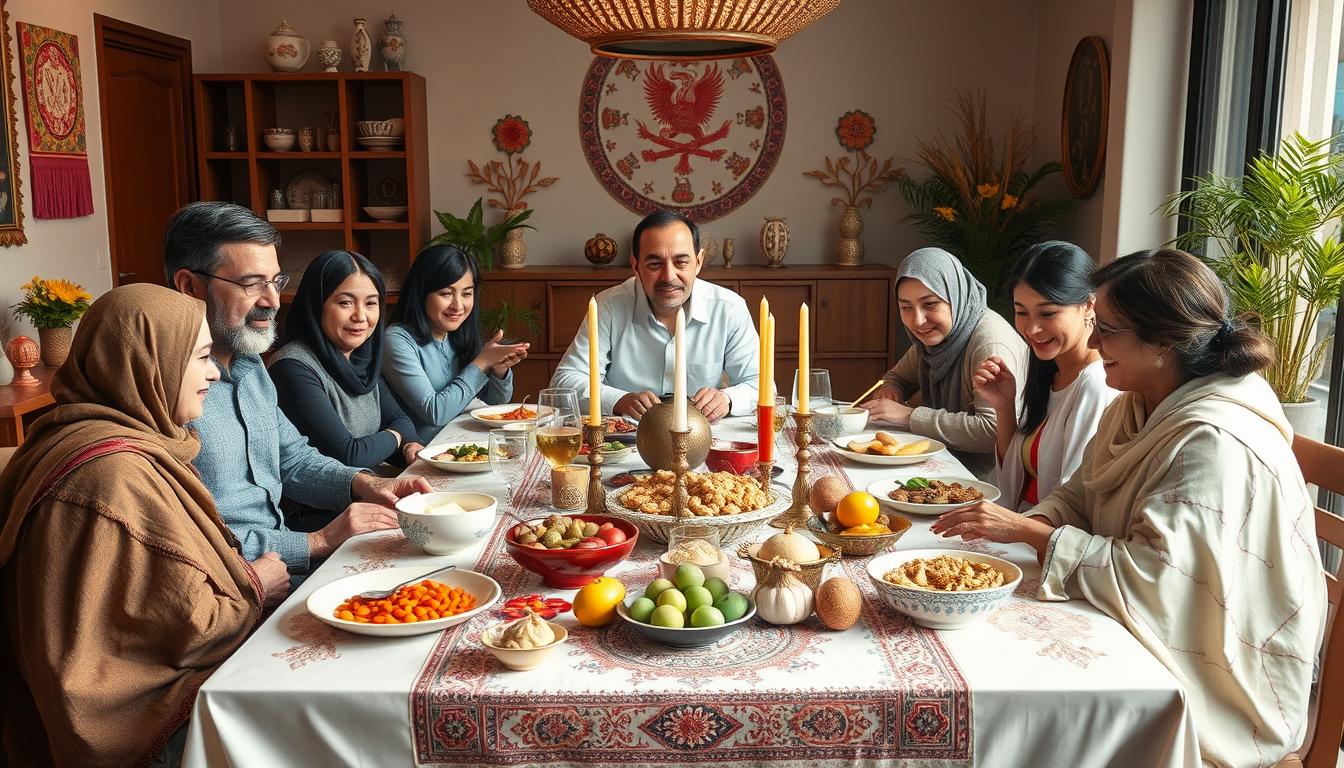 Modern Nowruz celebration showing traditional Persian New Year customs that date back to ancient times