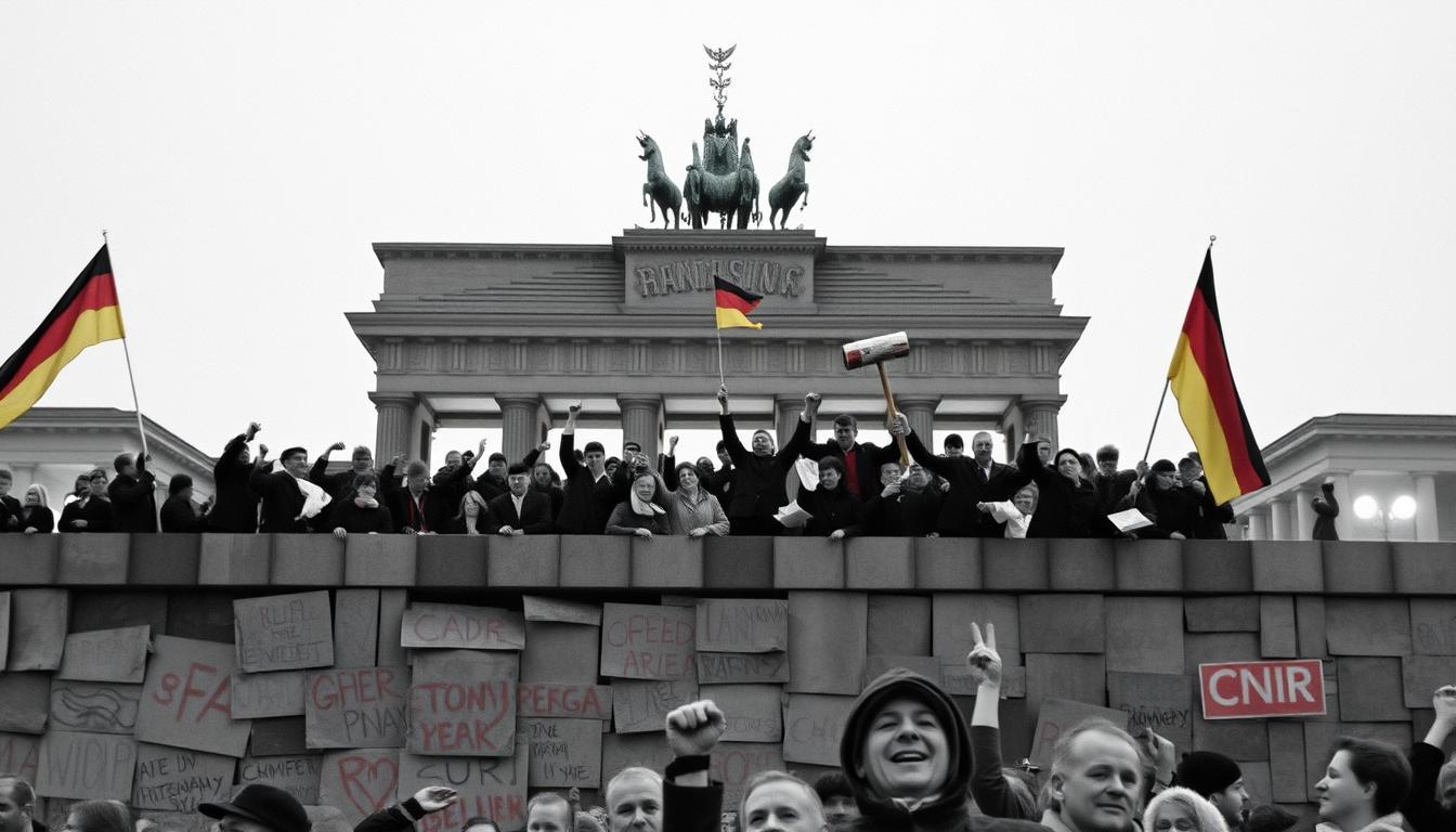 Berlin Wall fall in 1989, the final resolution of divisions that began with the Berlin Blockade 1948-1949