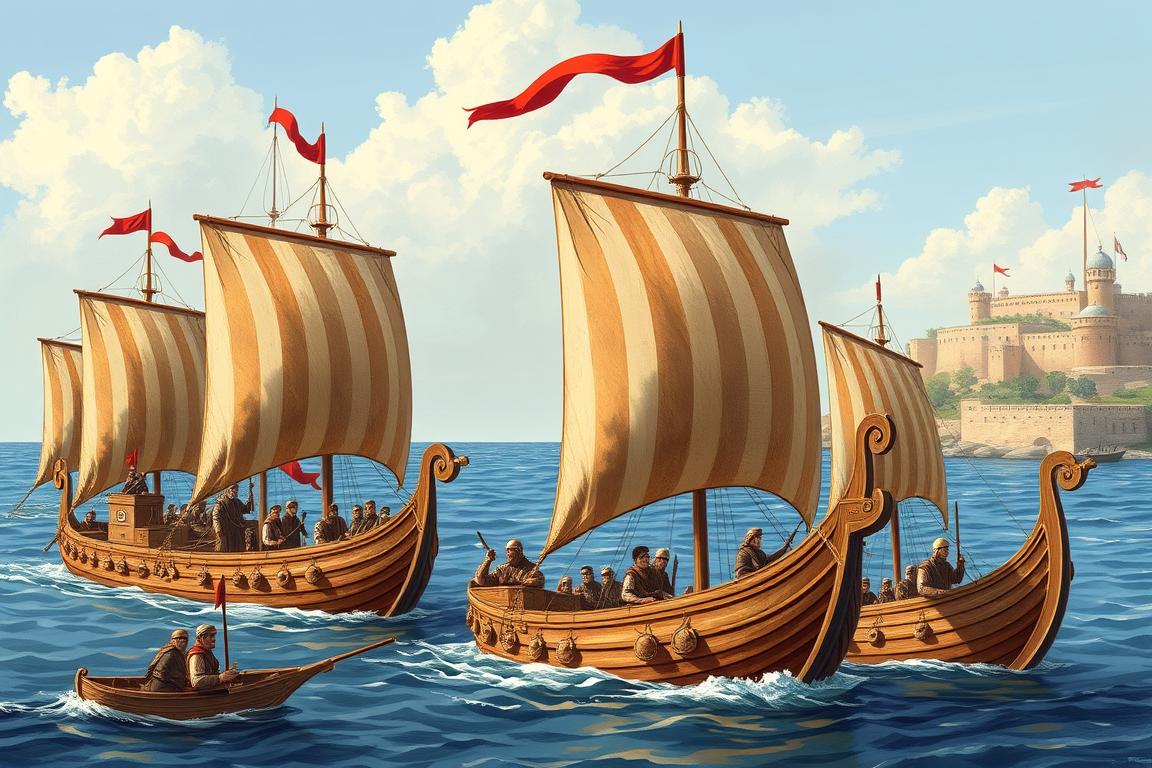 Early Islamic naval fleet in the Mediterranean