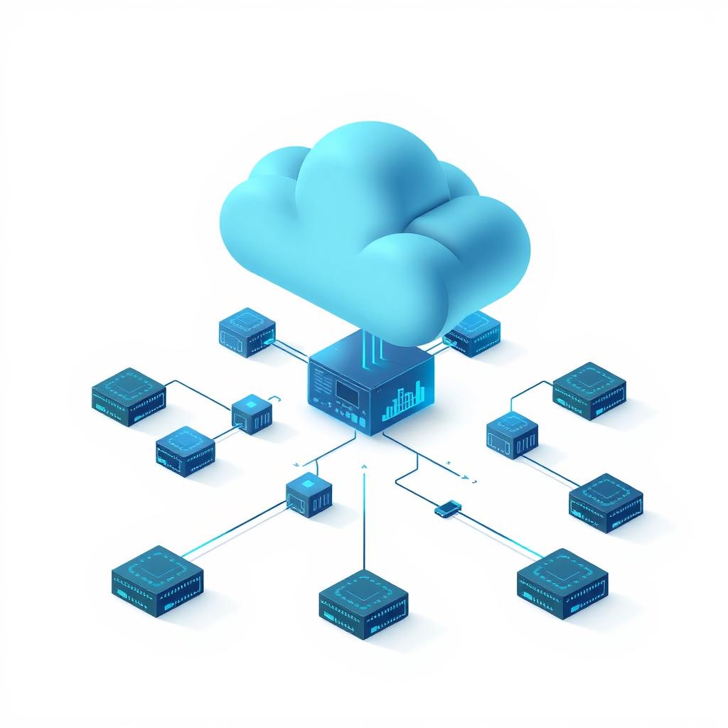 Edge computing AI showing processing on local devices rather than cloud