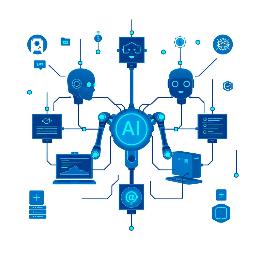 AI agents working autonomously to complete complex tasks