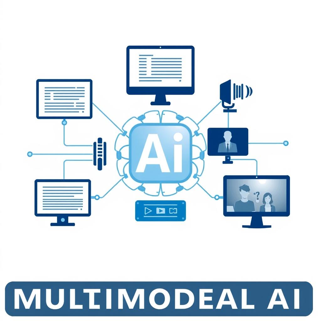 Multimodal AI processing different types of data simultaneously