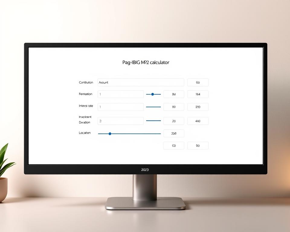 Pag-IBIG MP2 Calculator Interface