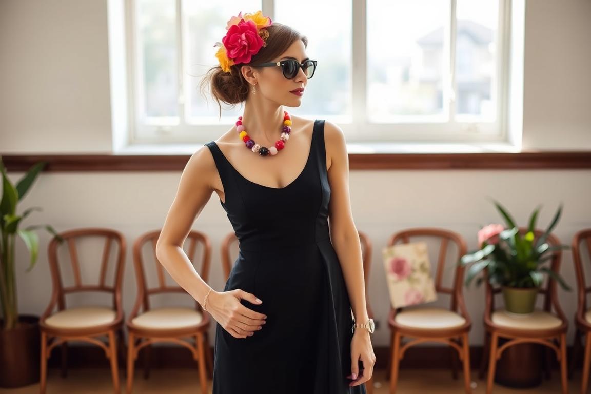 720f5f96-1568-45e0-ba08-fa5a37f4ef1e Robe noire de cérémonie : Comment l'accessoiriser ?
