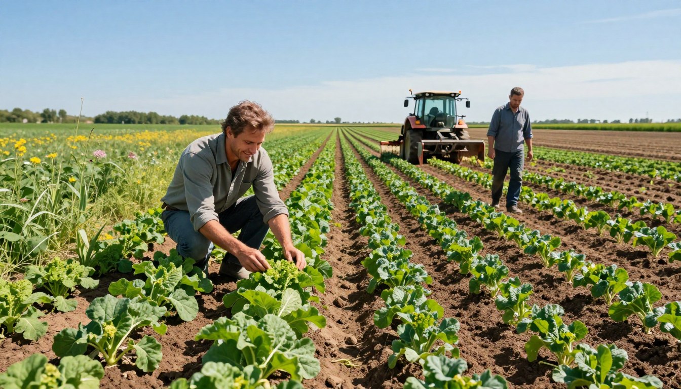 organic farming vs conventional farming