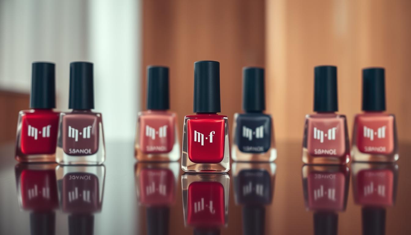 Cores de esmalte da moda