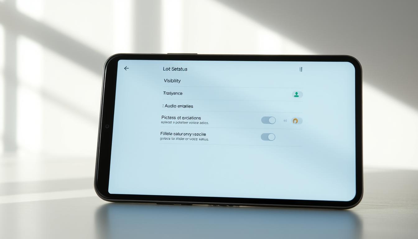 Voice Status प्राइवेसी सेटिंग्स