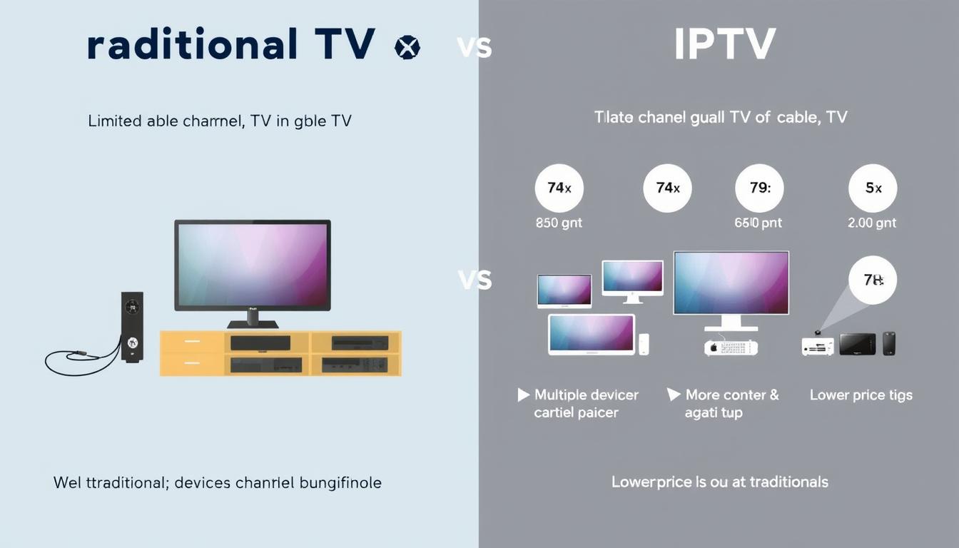 Comparaison entre IPTV Belgique et TV traditionnelle montrant les avantages