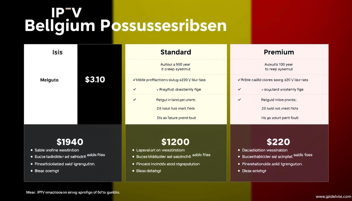 Forfaits IPTV Belgique recommandés avec leurs caractéristiques