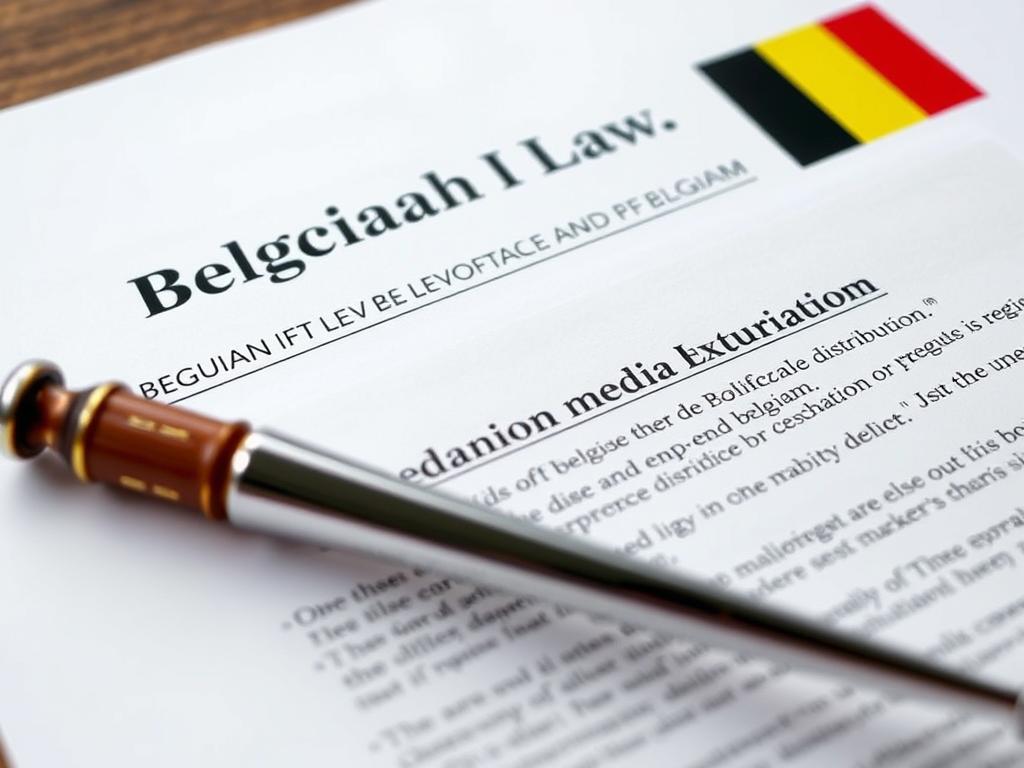 Juridisch document met Belgische wetgeving over IPTV Belgie en auteursrechten