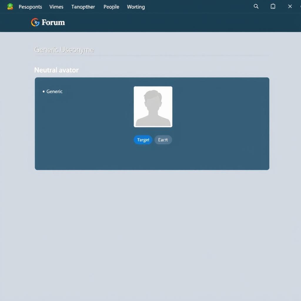 Utilisation d'un pseudonyme et avatar neutre